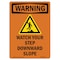 Signmission OSHA WARNING Sign, Watch Your Step Downward, 10in X 7in Rigid Plastic, 7" W, 10" H, Portrait OS-WS-P-710-V-13712 - alternate 1